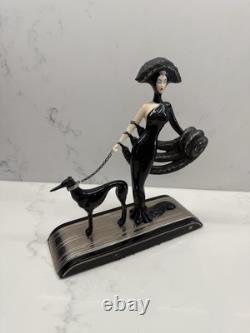 Franklin Mint House of Erte Rare Figurine Symphony In Black FULL Limited Edition