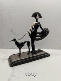 Franklin Mint House of Erte Rare Figurine Symphony In Black FULL Limited Edition