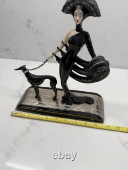 Franklin Mint House of Erte Rare Figurine Symphony In Black FULL Limited Edition