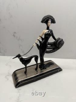 Franklin Mint House of Erte Rare Figurine Symphony In Black FULL Limited Edition