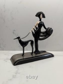 Franklin Mint House of Erte Rare Figurine Symphony In Black FULL Limited Edition
