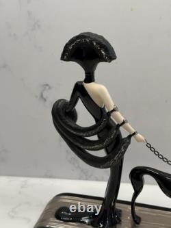 Franklin Mint House of Erte Rare Figurine Symphony In Black FULL Limited Edition