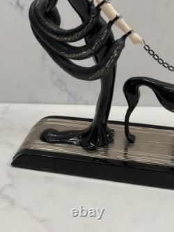 Franklin Mint House of Erte Rare Figurine Symphony In Black FULL Limited Edition