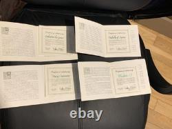 Franklin Mint LIMITED EDITION Fine Porcelain QUEENS Set o 4 Figurines