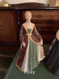 Franklin Mint LIMITED EDITION Fine Porcelain QUEENS Set o 4 Figurines