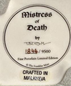 Franklin Mint Mistress of Death by Brom Limited Edition Figurine #1844 Of 9500