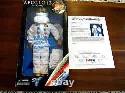 Fred Haise Apollo 13 Enterprise Cdr Astronaut Signed Auto L/e Figurine Psa Loa