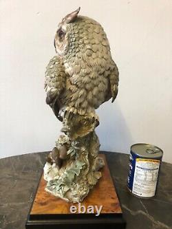 GIUSEPPE ARMANI FIGURINE OWL BIRD Limited Edition, Very large Owl no. 785