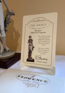 Giuseppe Armani Figurine'Heather' Young Lady 1999 Limited Edition. Ex Condition
