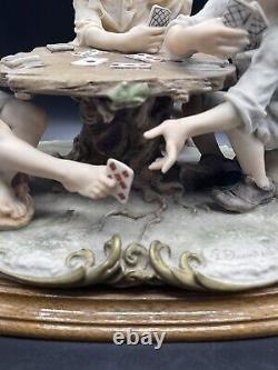 Giuseppe Armani Limited Edition Capodimonte Sculpture, The Cheat Boys Playing