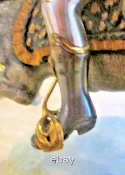 Giuseppe Vasari Bronze Limited Edition Cavalier On Horseback Figurine Onyx Base