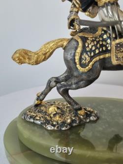 Giuseppe Vasari Bronze Limited Edition Cavalier On Horseback Figurine SIGNED