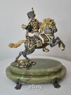 Giuseppe Vasari Bronze Limited Edition Cavalier On Horseback Figurine SIGNED