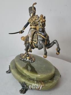 Giuseppe Vasari Bronze Limited Edition Cavalier On Horseback Figurine SIGNED