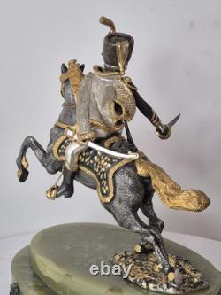 Giuseppe Vasari Bronze Limited Edition Cavalier On Horseback Figurine SIGNED