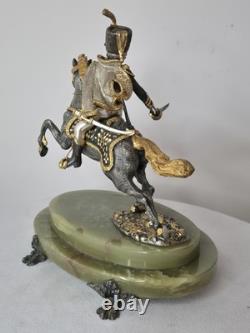 Giuseppe Vasari Bronze Limited Edition Cavalier On Horseback Figurine SIGNED