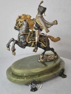 Giuseppe Vasari Bronze Limited Edition Cavalier On Horseback Figurine SIGNED