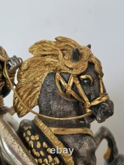 Giuseppe Vasari Bronze Limited Edition Cavalier On Horseback Figurine SIGNED