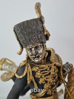 Giuseppe Vasari Bronze Limited Edition Cavalier On Horseback Figurine SIGNED