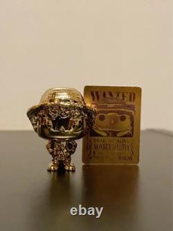 Golden Luffy LIMITED EDITION with Wanted Card & BPZ VS 513A One Piece Kinder Joy