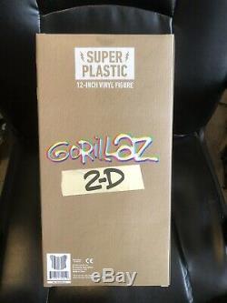 Gorillaz x SuperPlastic 2D vinyl figure (light up eyes) 12 Tall Limited Edition