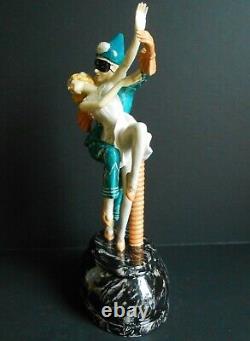 Harlequin & Columbine Large Porcelain Figurine Kevin Francis Ltd Edition