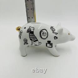 Henri Bendel Piggy Bank Figurine Porcelain Limited Edition Henrietta