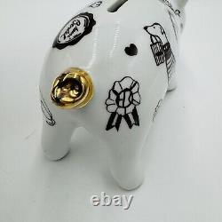 Henri Bendel Piggy Bank Figurine Porcelain Limited Edition Henrietta