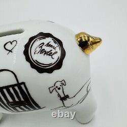 Henri Bendel Piggy Bank Figurine Porcelain Limited Edition Henrietta