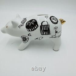 Henri Bendel Piggy Bank Figurine Porcelain Limited Edition Henrietta