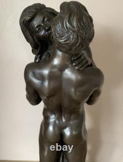 Heredities The Embrace Cast Bronze Lovers Large Heavy Limited Edition Statue