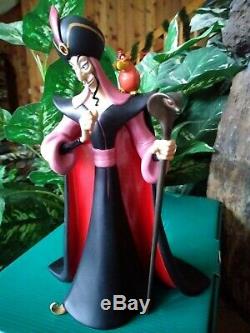 JAFAR AND IAGO WDCC DISNEY ALADDIN FIGURINE, VILLAINOUS VIZIER, Ltd, New, MIB