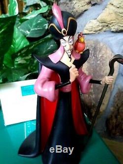 JAFAR AND IAGO WDCC DISNEY ALADDIN FIGURINE, VILLAINOUS VIZIER, Ltd, New, MIB