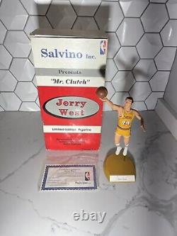 Jerry West MR CLUTCH Salvino Limited Edition Figurine Autographed (583/700)