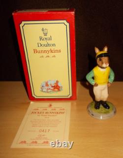 Jockey Bunnykins Db 169 Royal Doulton Figure Ltd Ed Of 2000