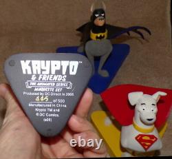 KRYPTO & FRIENDS Ltd Ed MAQUETTE #445/500 DC Direct Superman Bathound & Streaky