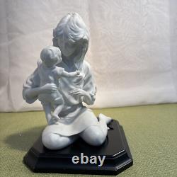Kaiser German Porcelain Mother And Child Limited Edition Figurine On Mount