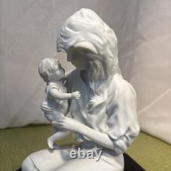 Kaiser German Porcelain Mother And Child Limited Edition Figurine On Mount
