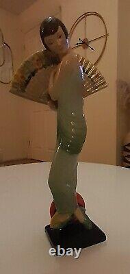 Kevin Francis Figurine Lady With Fan 28cm Geoff Blower Limited Edition Of 500