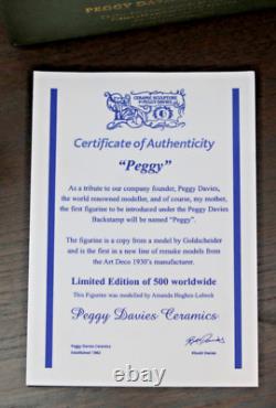 Kevin Francis figurine Peggy Limited Edition 223 of 500 Box and Certificate