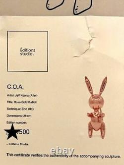 Koons After Balloon Rabbit Rare Color Rose Gold Limited Edition of 500 worldwide
