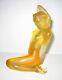 Lalique Antheia Amber Nude Crystal Figurine. 13cm High. Limited Edition