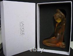 LALIQUE Antheia Amber Nude Crystal Figurine. 13cm High. Limited Edition