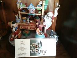 LAURENZ CAPODIMONTE PINOCCHIO, GEPPETTO, ET AL Disney Figurine, Mint Ltd. Ed. #106