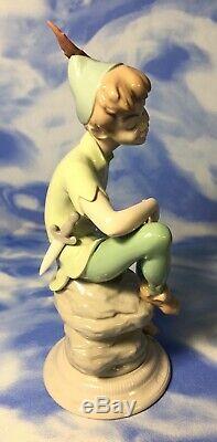 LIMITED EDITION Lladro Disney Peter Pan Figurine #7529 Signed 237/2000 with BOX