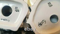 LORNA BAILEY JIM JACKDAW & RAY ROOK LIMITED EDITION 20 & 21 OF ONLY 100 MADE New
