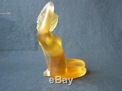 Lalique Crystal Amber Aphrodite Nude Figurine