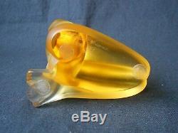 Lalique Crystal Amber Aphrodite Nude Figurine