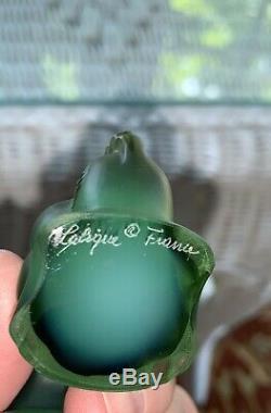 Lalique Crystal Dragon, Signed, Made in France Rare Color of Green