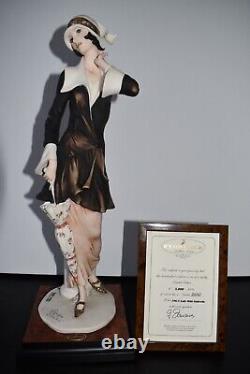 Large 44cm Giuseppe Armani Lady With Umbrella 0196C, limited edition 2890/5000